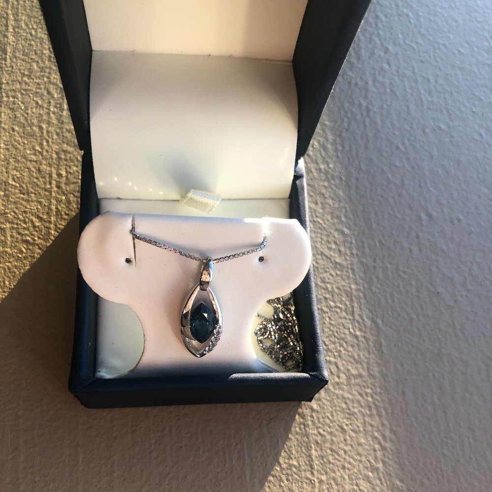 Paris Jewellers Sapphire Marguise Necklace
